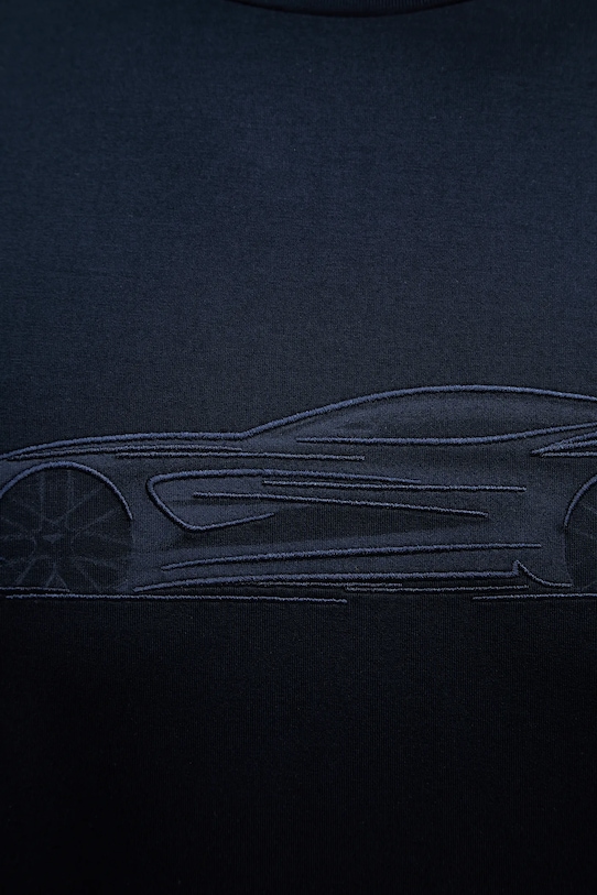 BOSS t-shirt bawełniany C-Taut 242_AM 50555828 granatowy