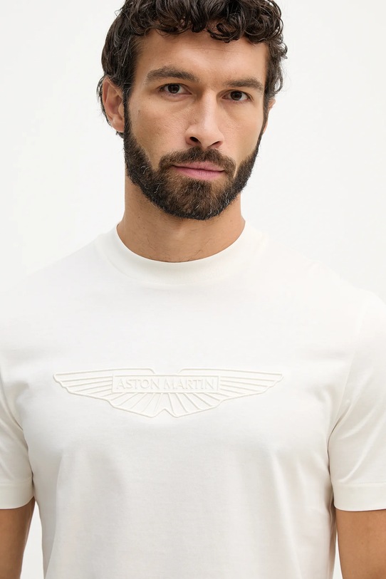 BOSS t-shirt bawełniany C-Thompson 243_AM beżowy 50555843