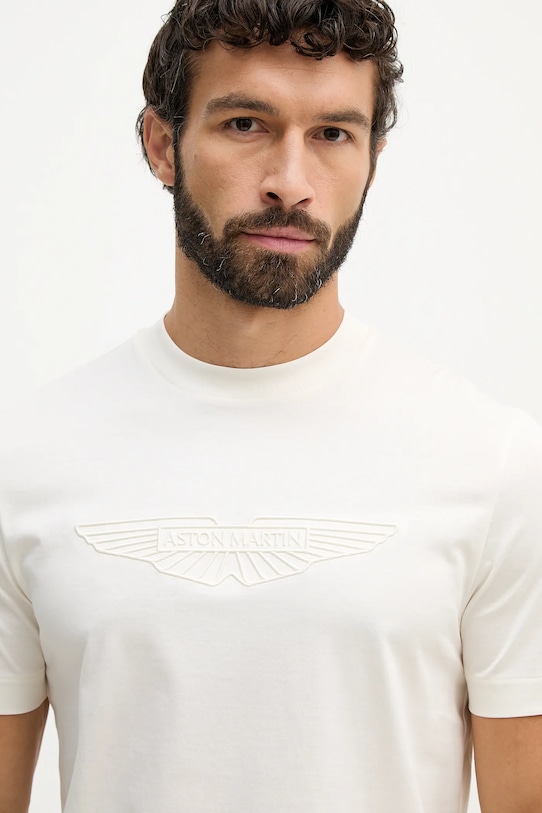 BOSS t-shirt bawełniany C-Thompson 243_AM beżowy 50555843