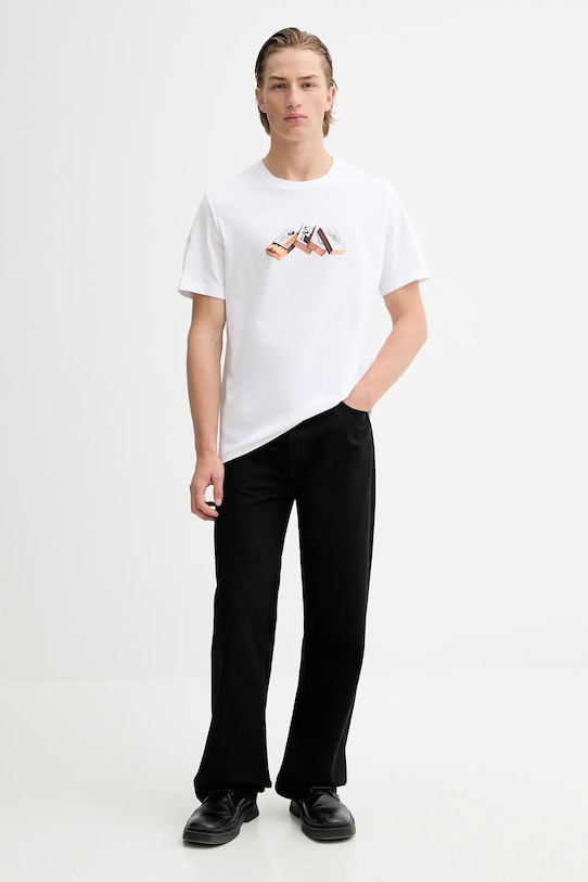 PS Paul Smith t-shirt bawełniany M2R.011R.VP5616 biały SS26