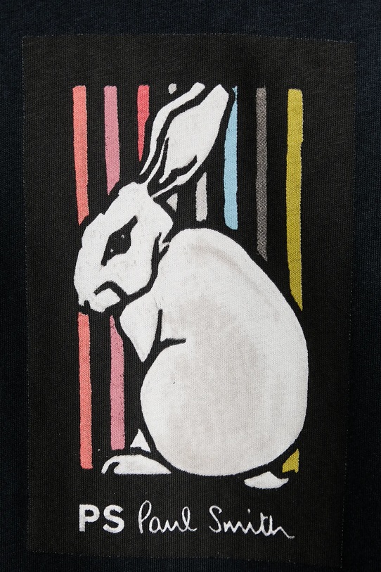 PS Paul Smith t-shirt bawełniany M2R.011R.VP5620 granatowy