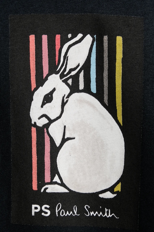 PS Paul Smith t-shirt bawełniany M2R.011R.VP5620 granatowy