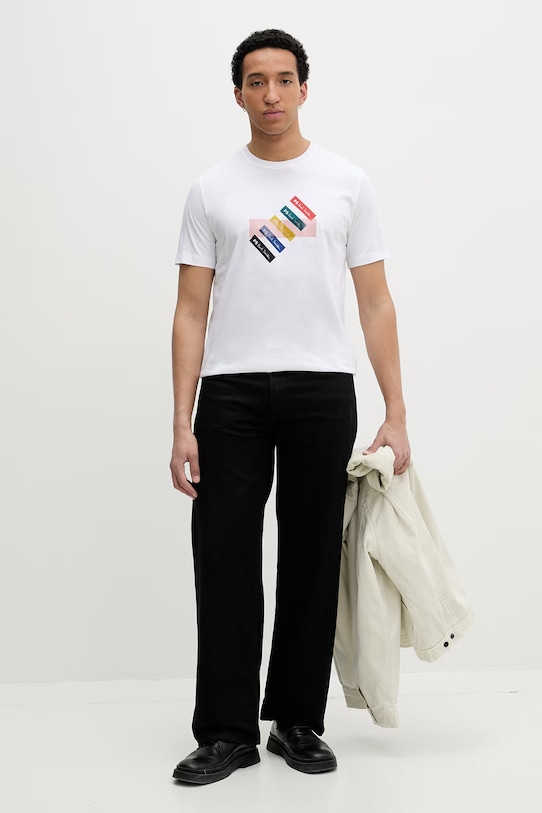 PS Paul Smith футболка чоловіча бавовняна M2R.011R.VP5798 білий SS26