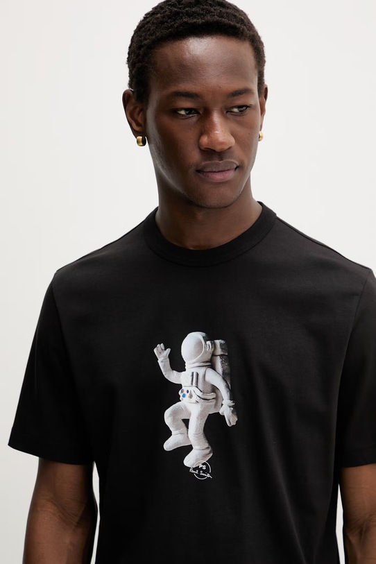 PS Paul Smith t-shirt męski bawełniany czarny M2R.220X.VP5792