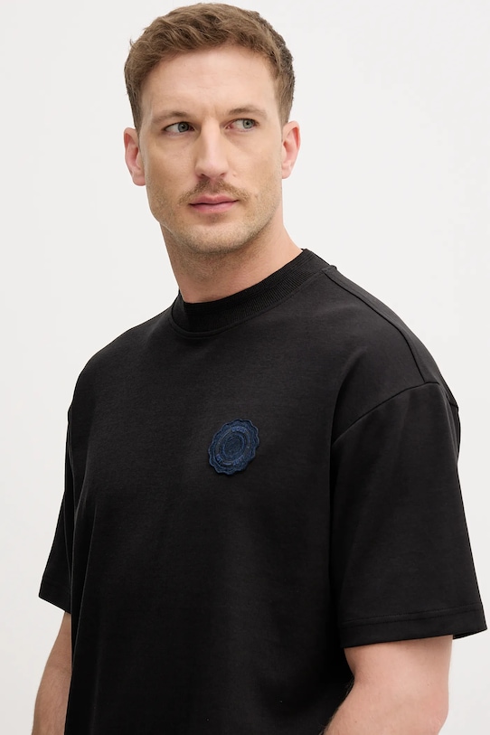 BOSS Orange t-shirt Te_Varsity czarny 50556013