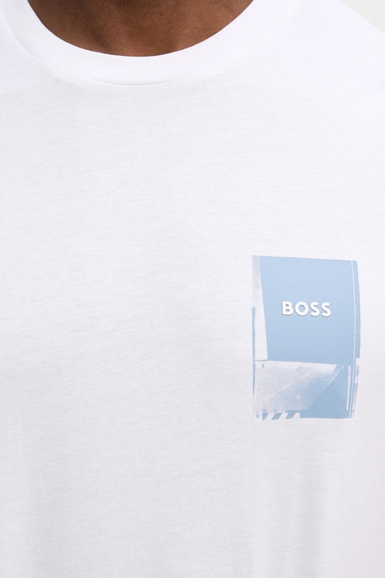 BOSS Orange t-shirt bawełniany Te_Plain 50556023 biały