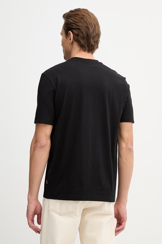 Odzież BOSS Orange t-shirt bawełniany Te_Plain 50556023 czarny