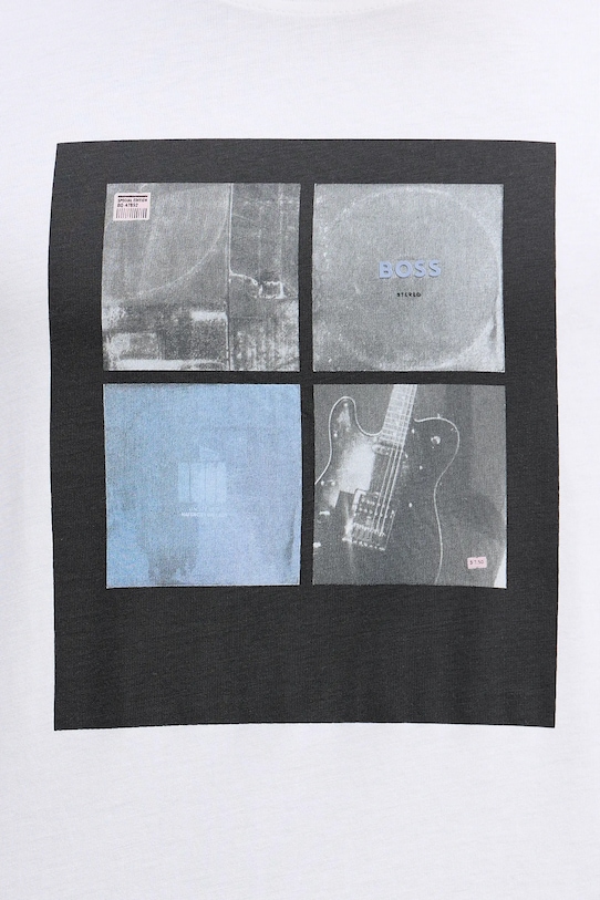 BOSS Orange tricou din bumbac 50556024 alb