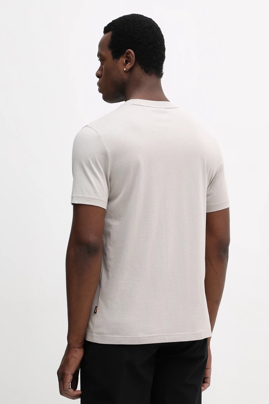Odzież BOSS Orange t-shirt bawełniany Te_Cover 50556024 beżowy