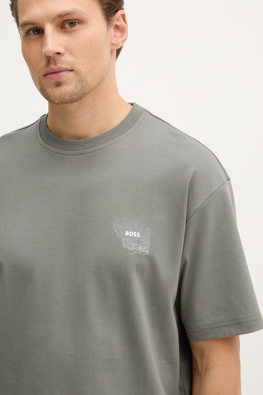 BOSS Orange t-shirt bawełniany Te_Citylights szary 50556032