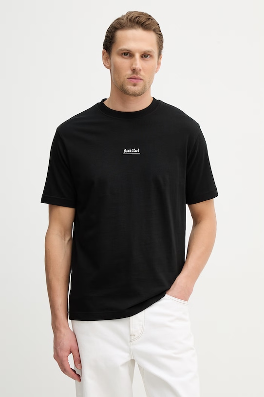 Odzież BOSS Orange t-shirt bawełniany Te_BossClub 50556033 czarny