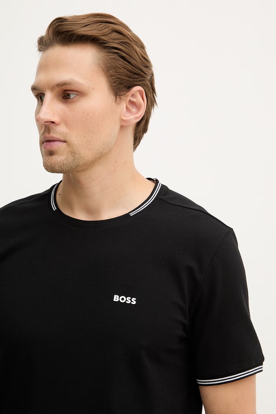 Μπλουζάκι BOSS Green Taul μαύρο 50521245