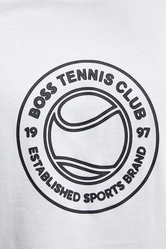 BOSS Green t-shirt bawełniany TS_Join Logo 50553648 biały