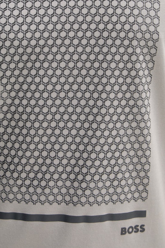 BOSS Green t-shirt bawełniany TS_Tour Print 50554333 szary