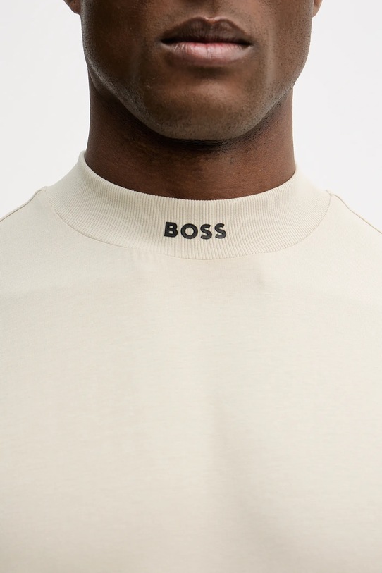 BOSS Green t-shirt Tee Collar 50555527 beżowy