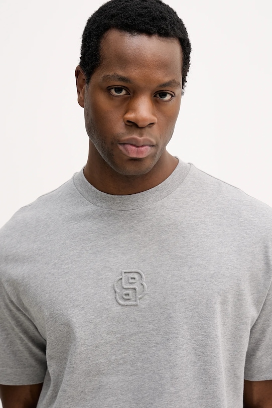 BOSS t-shirt bawełniany szary 50555106