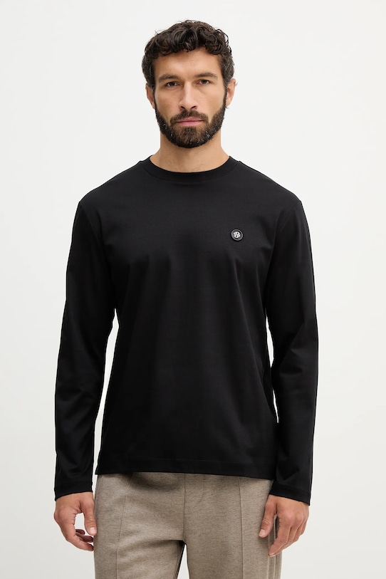 BOSS longsleeve bawełniany C-Townley 01 bawełna czarny 50555107