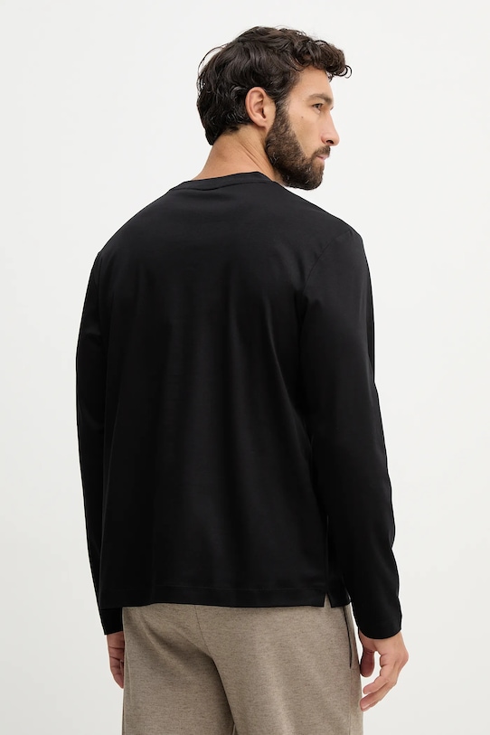 Odzież BOSS longsleeve bawełniany C-Townley 01 50555107 czarny