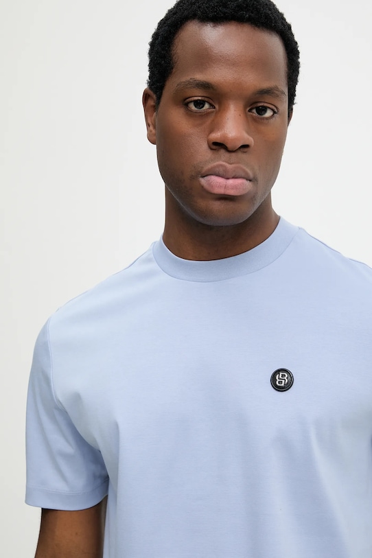 BOSS t-shirt in cotone C-Taut 01 blu 50555844