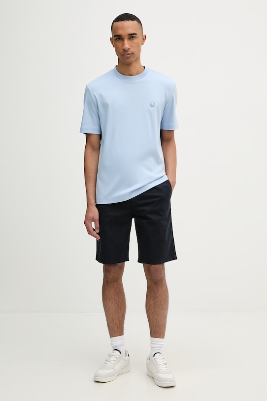 BOSS t-shirt ανδρικό βαμβακερό C-Taut 01 50555844 μπλε SS26