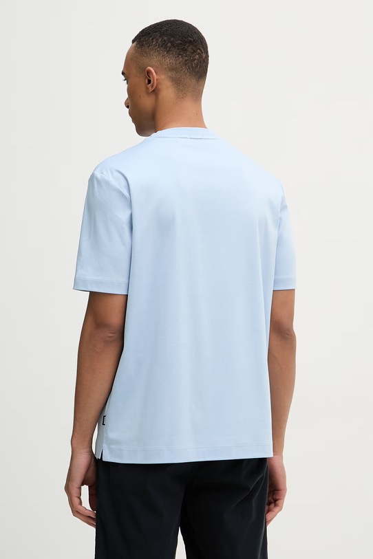 Ρούχα BOSS t-shirt ανδρικό βαμβακερό C-Taut 01 50555844 μπλε