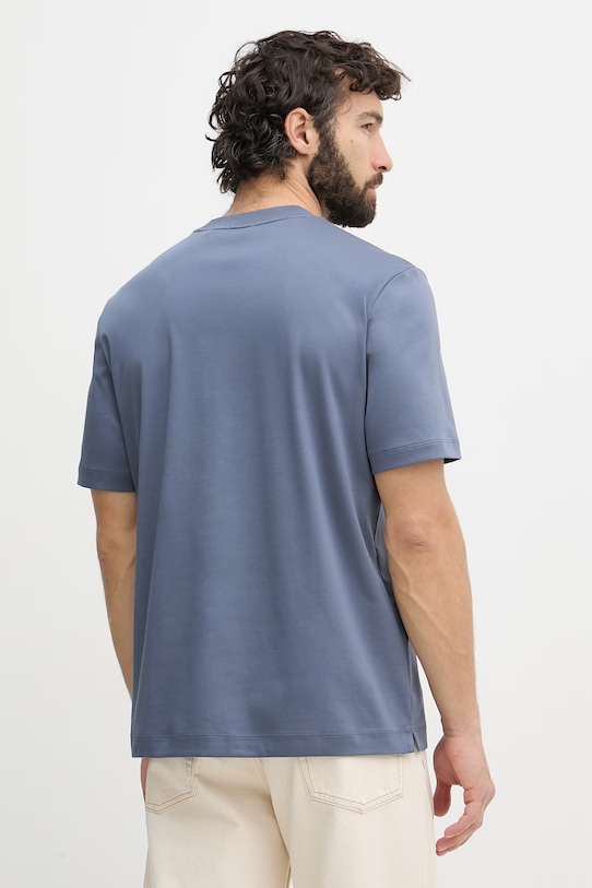 Ρούχα BOSS T-shirt ανδρικό βαμβακερό C-Taut 01 50555844 μπλε