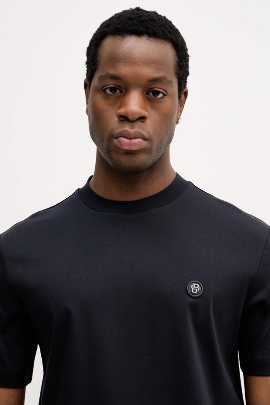 BOSS t-shirt bawełniany granatowy 50555844