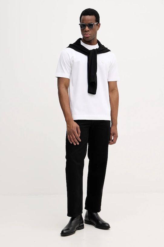 BOSS t-shirt bawełniany 50559050 biały SS26