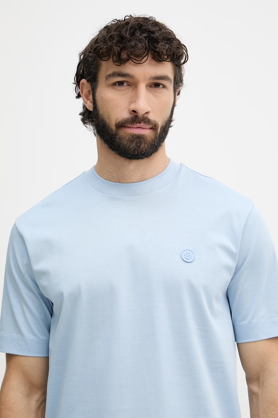 BOSS футболка для мужчин из хлопка C-Tames 98 голубой 50559050