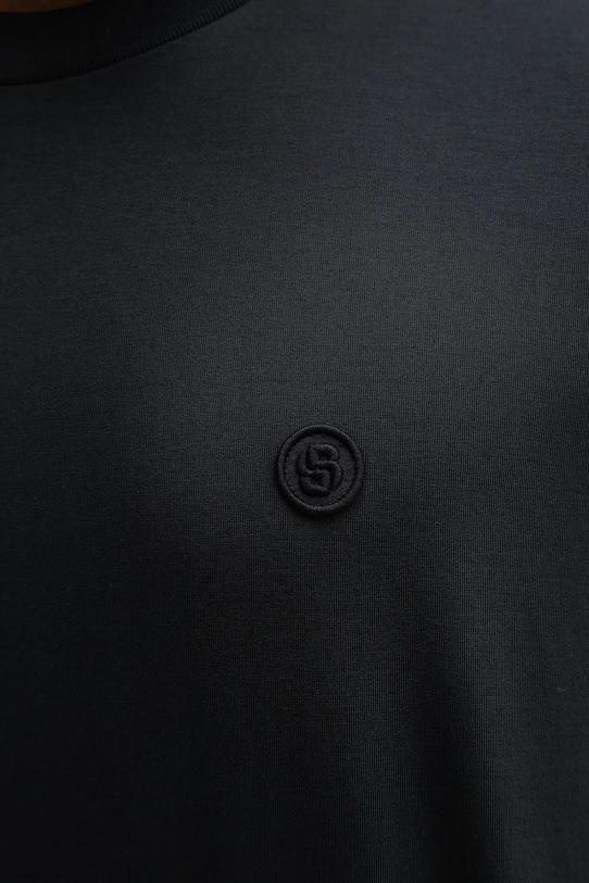 Хлопковая футболка BOSS C-Tames 98 50559050 тёмно-синий