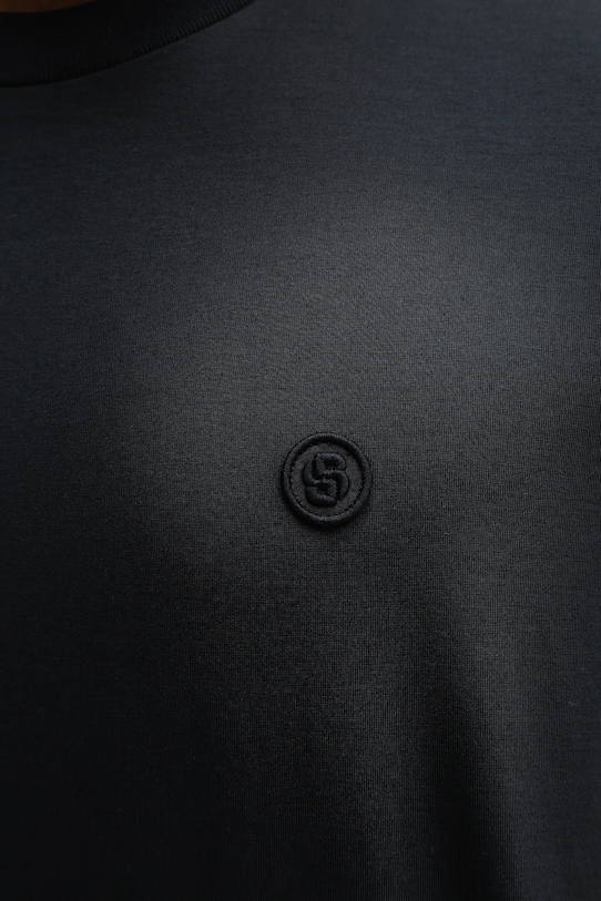 Хлопковая футболка BOSS C-Tames 98 50559050 тёмно-синий