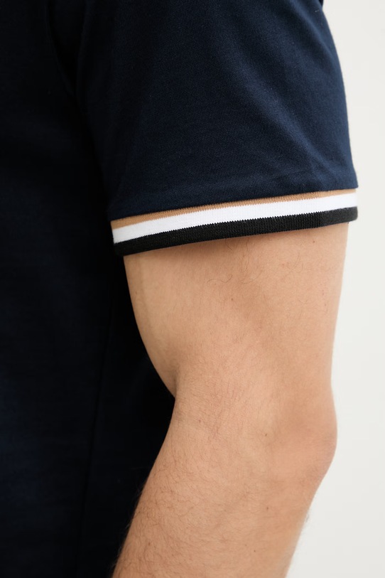 BOSS tricou loungewear bărbătesc din bumbac Iconic T-Shirt 50557198 bleumarin