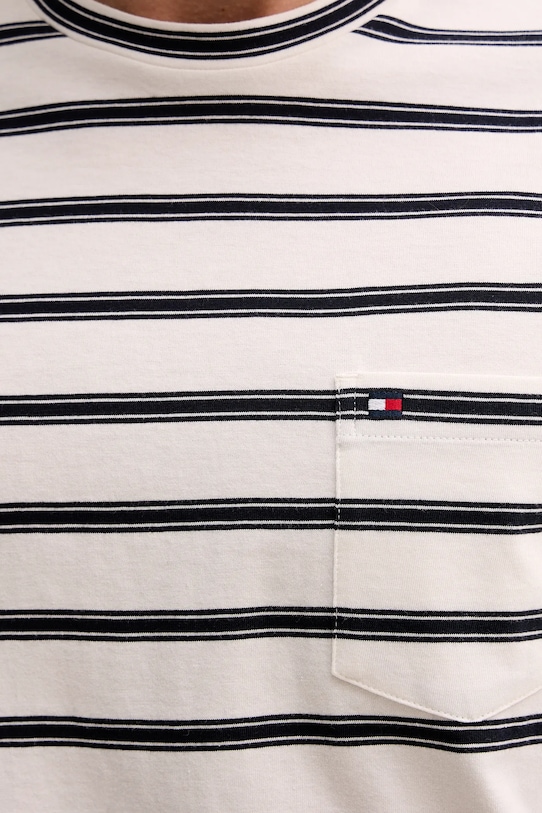 Tommy Hilfiger t-shirt bawełniany MW0MW41378 beżowy