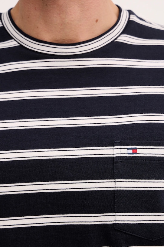 Βαμβακερό μπλουζάκι Tommy Hilfiger MW0MW41378 σκούρο μπλε