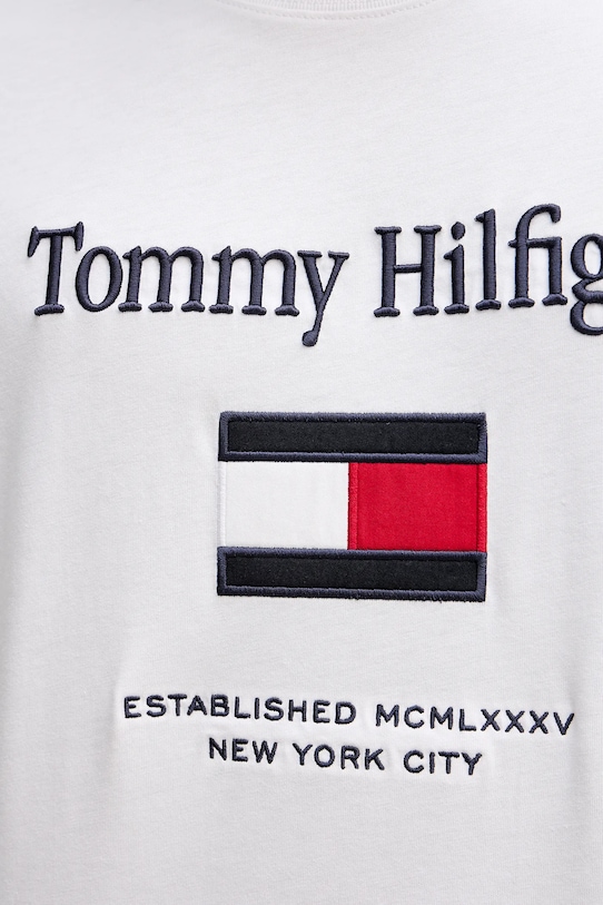 Tommy Hilfiger t-shirt bawełniany MW0MW42736 biały