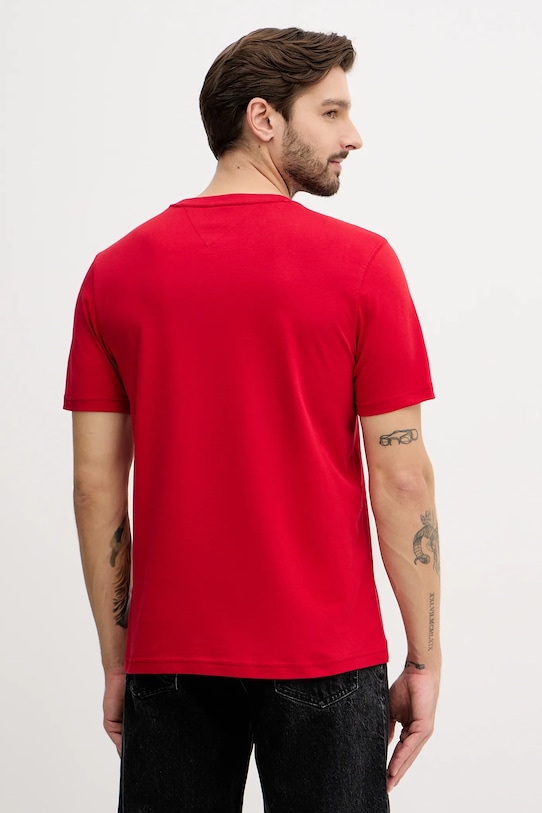 Odzież Tommy Hilfiger t-shirt bawełniany MW0MW42736 czerwony