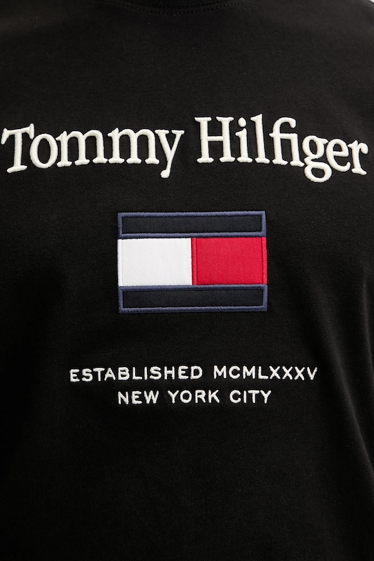 Tommy Hilfiger t-shirt bawełniany MW0MW42736 czarny