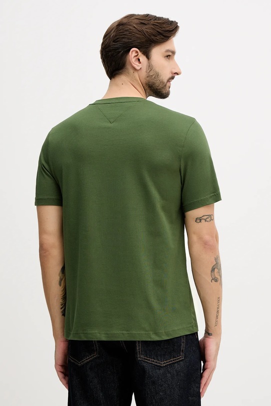Дрехи Памучна тениска Tommy Hilfiger MW0MW41453 зелен