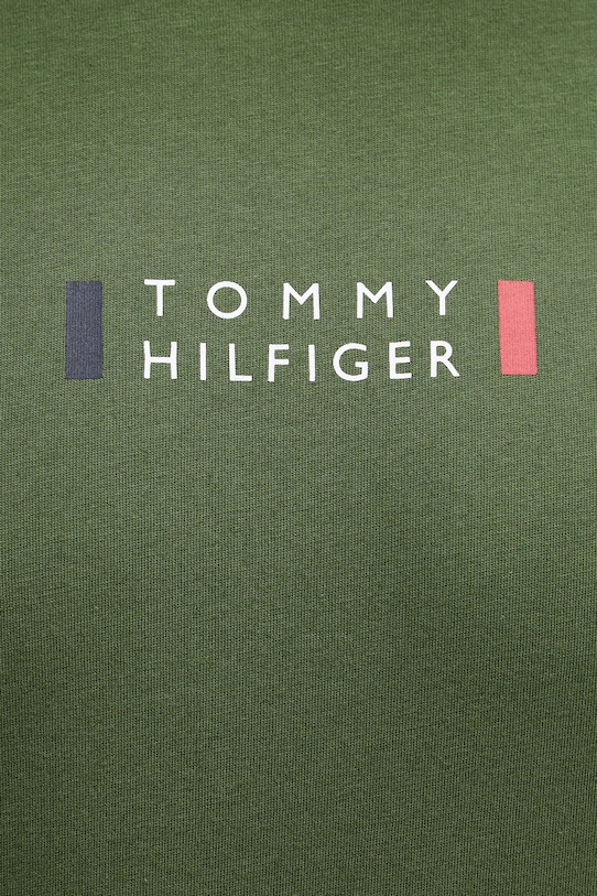 Памучна тениска Tommy Hilfiger MW0MW41453 зелен