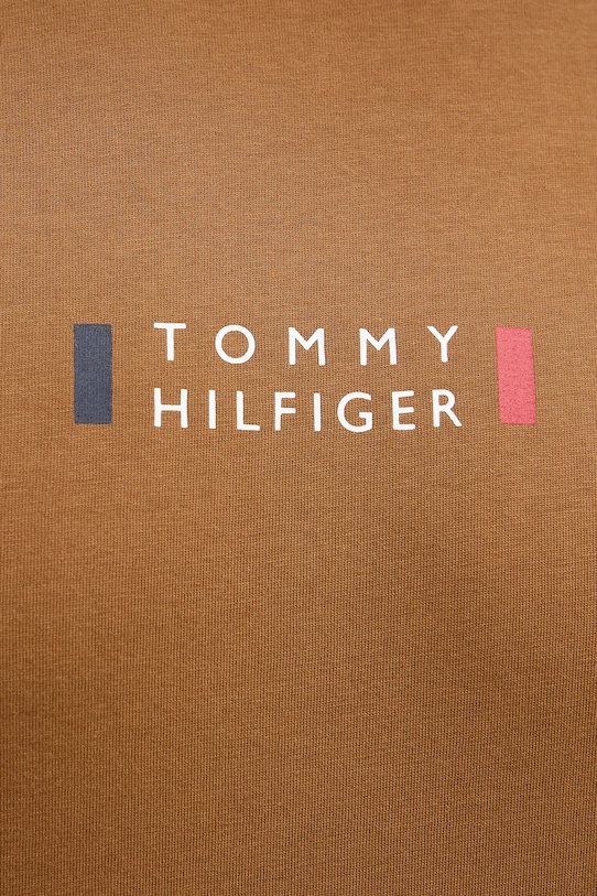 Памучна тениска Tommy Hilfiger MW0MW41453 кафяв