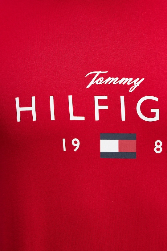 Tommy Hilfiger t-shirt bawełniany MW0MW41455 czerwony