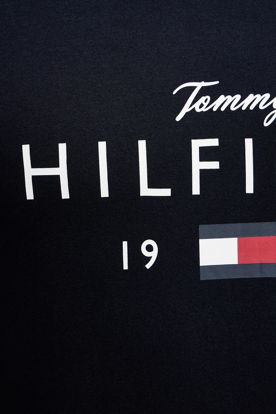 Tommy Hilfiger t-shirt bawełniany MW0MW41455 granatowy