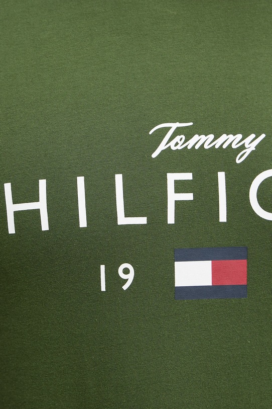 Tommy Hilfiger t-shirt bawełniany MW0MW41455 zielony