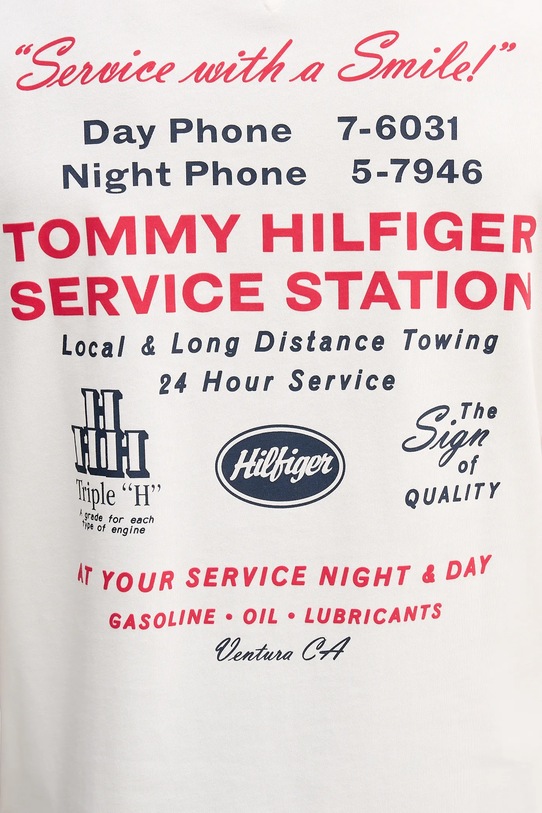 Tommy Hilfiger t-shirt bawełniany MW0MW41460 beżowy