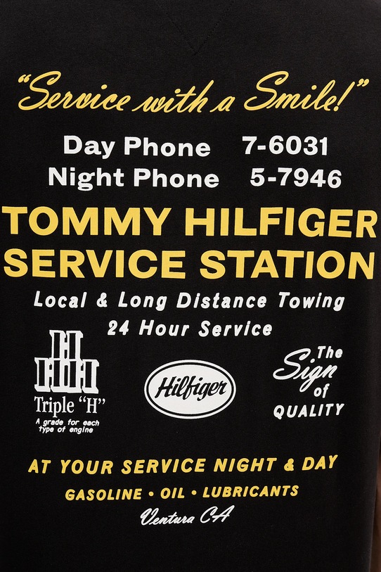 Tommy Hilfiger t-shirt bawełniany MW0MW41460 czarny