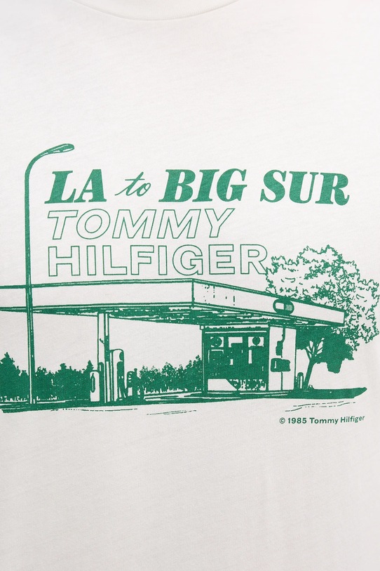 Tommy Hilfiger t-shirt bawełniany MW0MW41464 beżowy