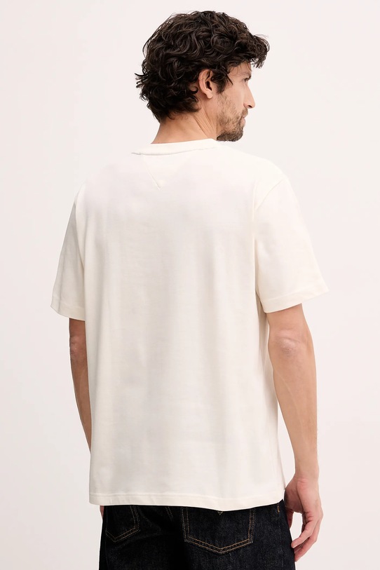 Odzież Tommy Hilfiger t-shirt bawełniany MW0MW41468 beżowy