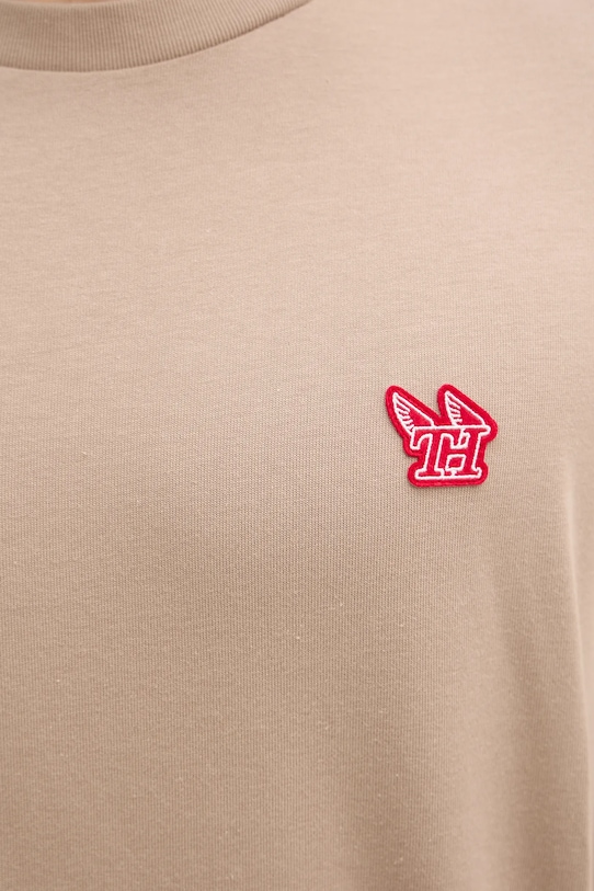 Tommy Hilfiger tricou din bumbac MW0MW41468 bej