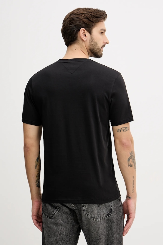 Дрехи Памучна тениска Tommy Hilfiger MW0MW41471 черен