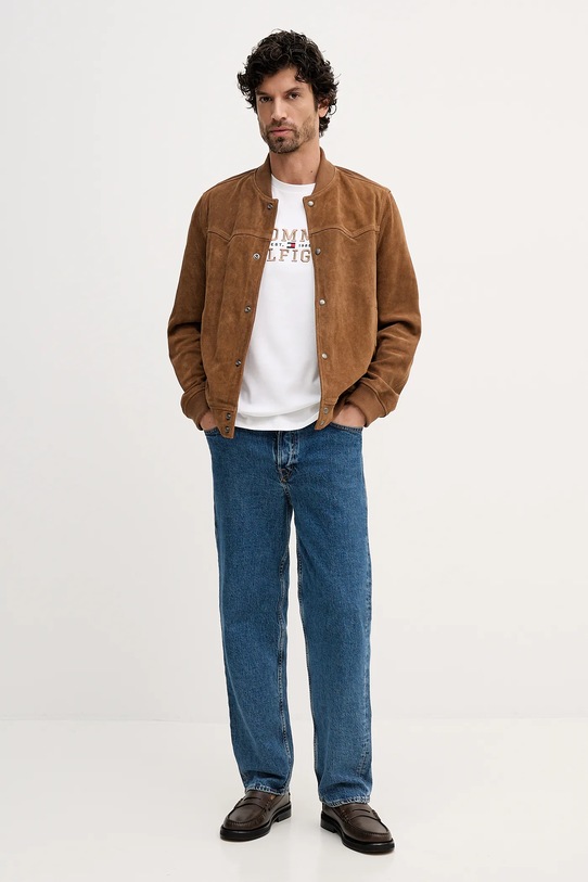 Tommy Hilfiger t-shirt MW0MW42803 beżowy SS26